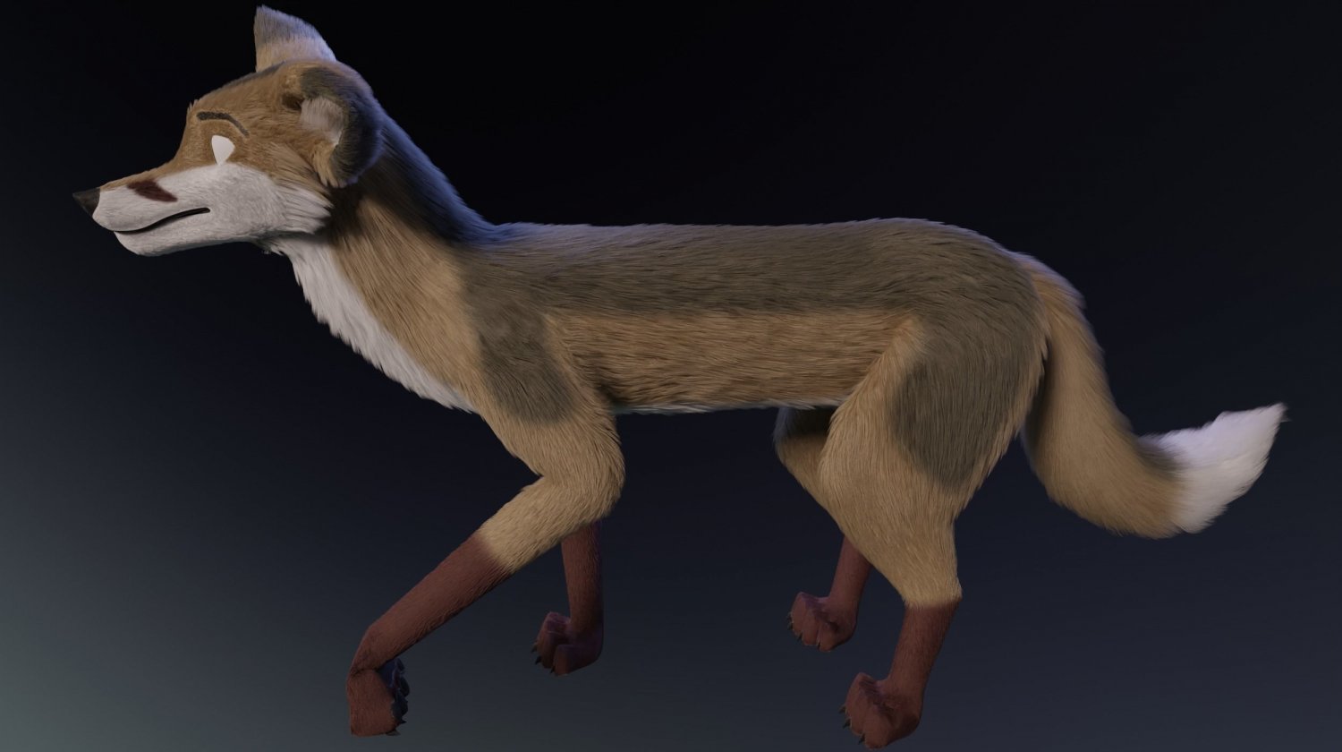 Fox 3d model