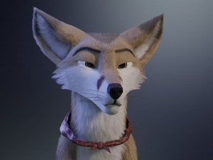 takoda the fox Modello 3D