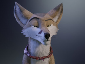 takoda the fox Modello 3D