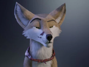 Takoda la volpe Modello 3D