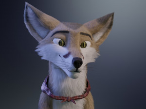 takoda the fox Modello 3D