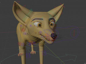 takoda the fox Modello 3D