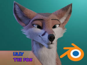 lilly the fox Modelo 3D