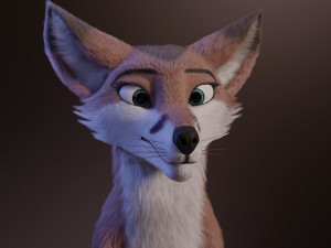 lilly the fox 3D Model