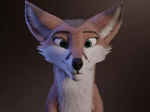 lilly the fox 3D Model