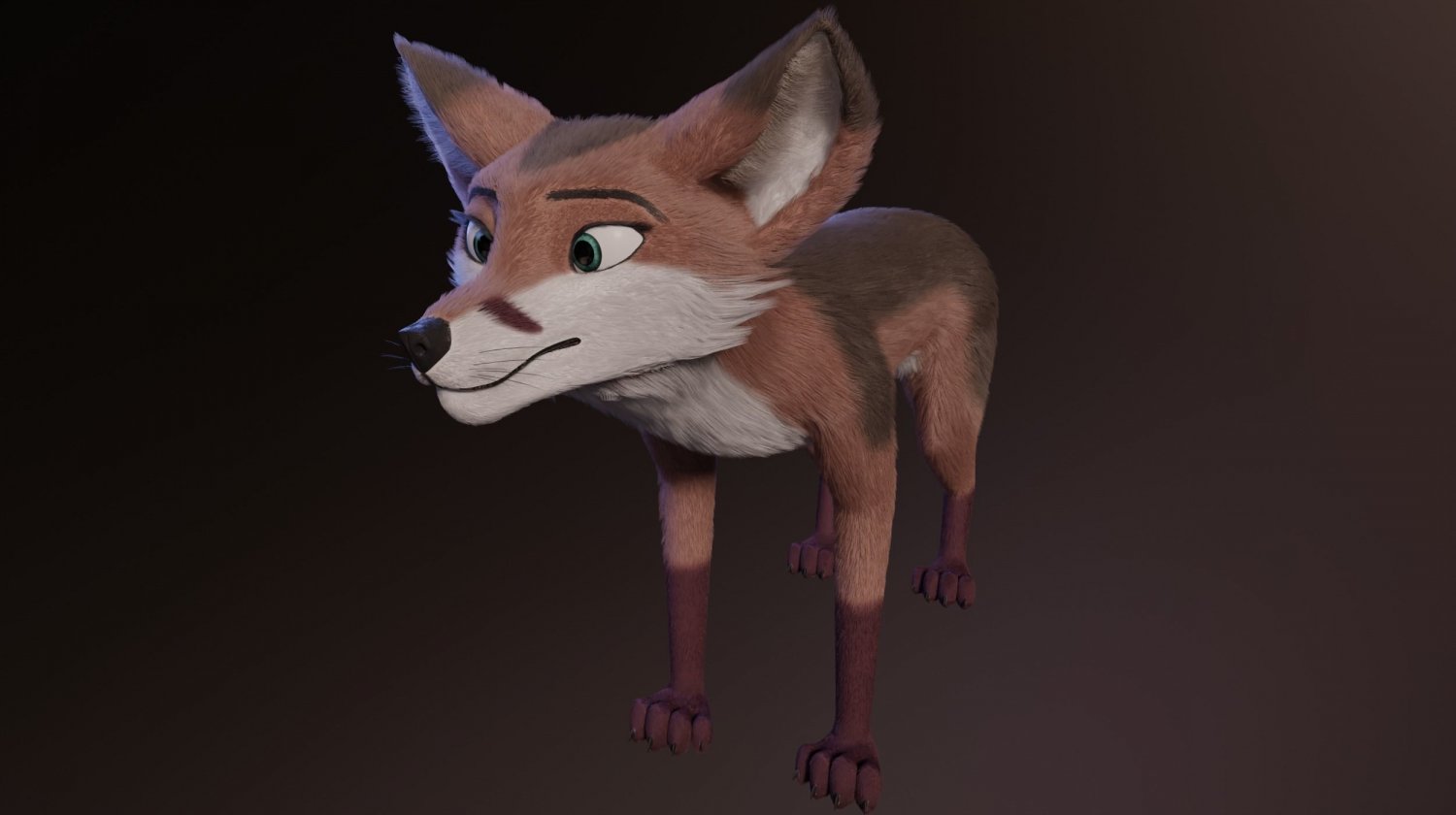 Fox 3d model