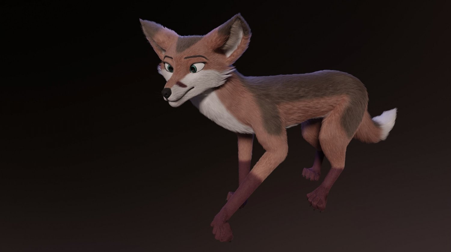 Fox 3d model