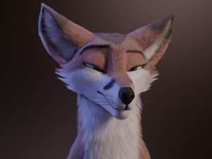 lilly the fox 3D Model