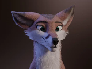 lilly the fox 3D Model