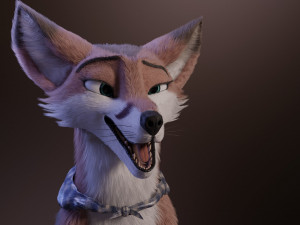lilly the fox 3D Model