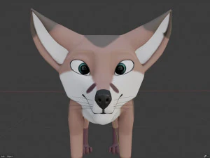 lilly the fox 3D Model