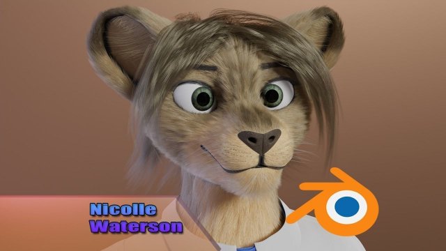nicolle waterson anthro lioness Modello 3D .c4d .max .obj .3ds .fbx .stl .blend 