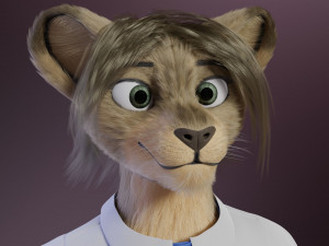 nicolle waterson anthro lioness Modello 3D