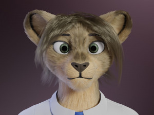 nicolle waterson anthro lioness Modello 3D