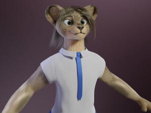 nicolle waterson anthro lioness Modello 3D
