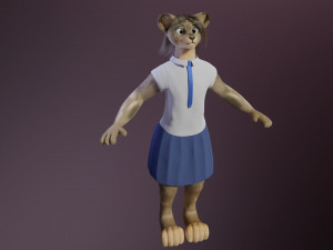 nicolle waterson anthro lioness Modello 3D