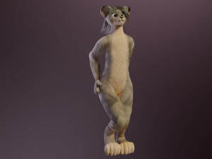 nicolle waterson anthro lioness Modello 3D