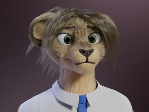 nicolle waterson anthro lioness Modello 3D