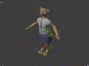 nicolle waterson anthro lioness Modello 3D