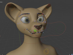 nicolle waterson anthro lioness Modello 3D