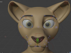 nicolle waterson anthro lioness Modello 3D
