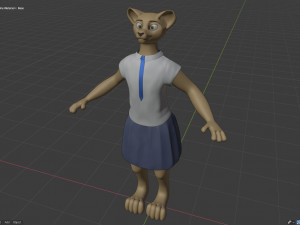 nicolle waterson anthro lioness Modello 3D