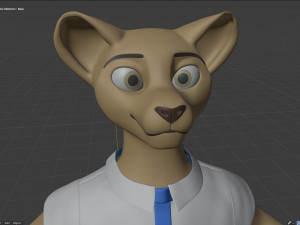 nicolle waterson anthro lioness Modello 3D