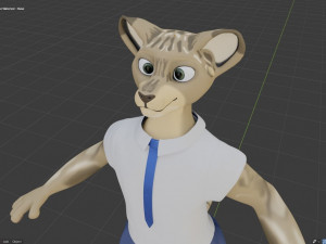 nicolle waterson anthro lioness Modello 3D