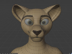 nicolle waterson anthro lioness Modello 3D