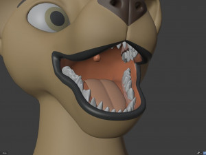 nicolle waterson anthro lioness Modello 3D