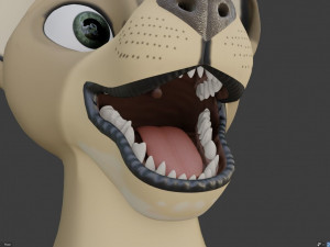 nicolle waterson anthro lioness Modello 3D