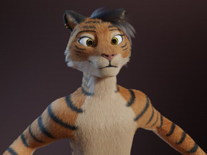 morgana sanchez anthro tigress Modèle 3D