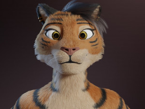 morgana sanchez anthro tigress Modèle 3D