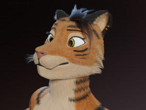 morgana sanchez anthro tigress Modèle 3D