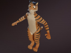 morgana sanchez anthro tigress Modèle 3D