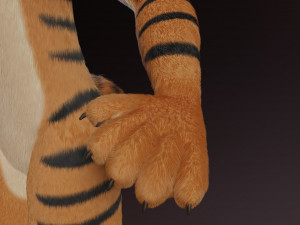 morgana sanchez anthro tigress Modèle 3D