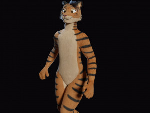 morgana sanchez anthro tigress Modèle 3D