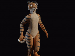 morgana sanchez anthro tigress Modèle 3D