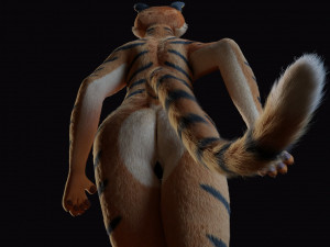 morgana sanchez anthro tigress Modèle 3D
