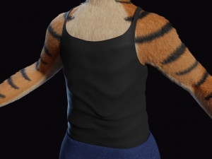 morgana sanchez anthro tigress Modèle 3D