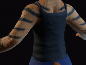 morgana sanchez anthro tigress Modèle 3D