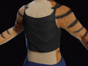 morgana sanchez anthro tigress Modèle 3D
