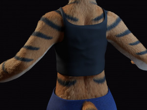 morgana sanchez anthro tigress Modèle 3D