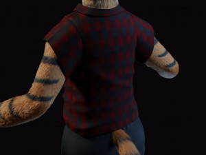 morgana sanchez anthro tigress Modèle 3D
