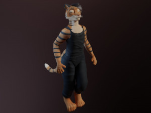 morgana sanchez anthro tigress Modèle 3D