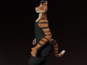 morgana sanchez anthro tigress Modèle 3D