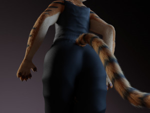 morgana sanchez anthro tigress Modèle 3D