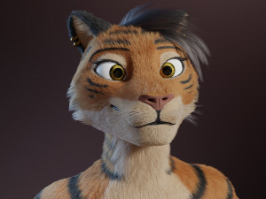 morgana sanchez anthro tigress Modèle 3D