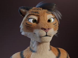 morgana sanchez anthro tigress Modèle 3D