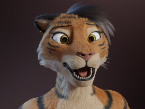 morgana sanchez anthro tigress Modèle 3D